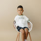T-Shirt-Strampler mit individueller Stickerei und Farbblockdesign