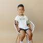 Blank Colorblock Tee and Biker Shorts Set