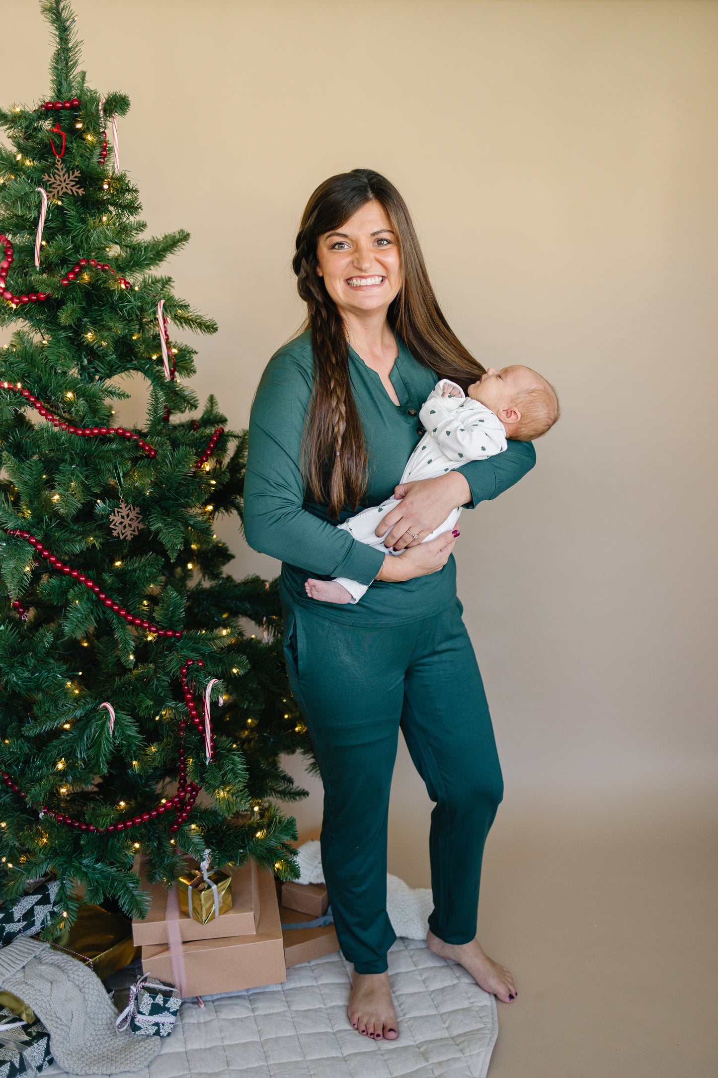 Women's Green Emerald Bamboo Pajamas