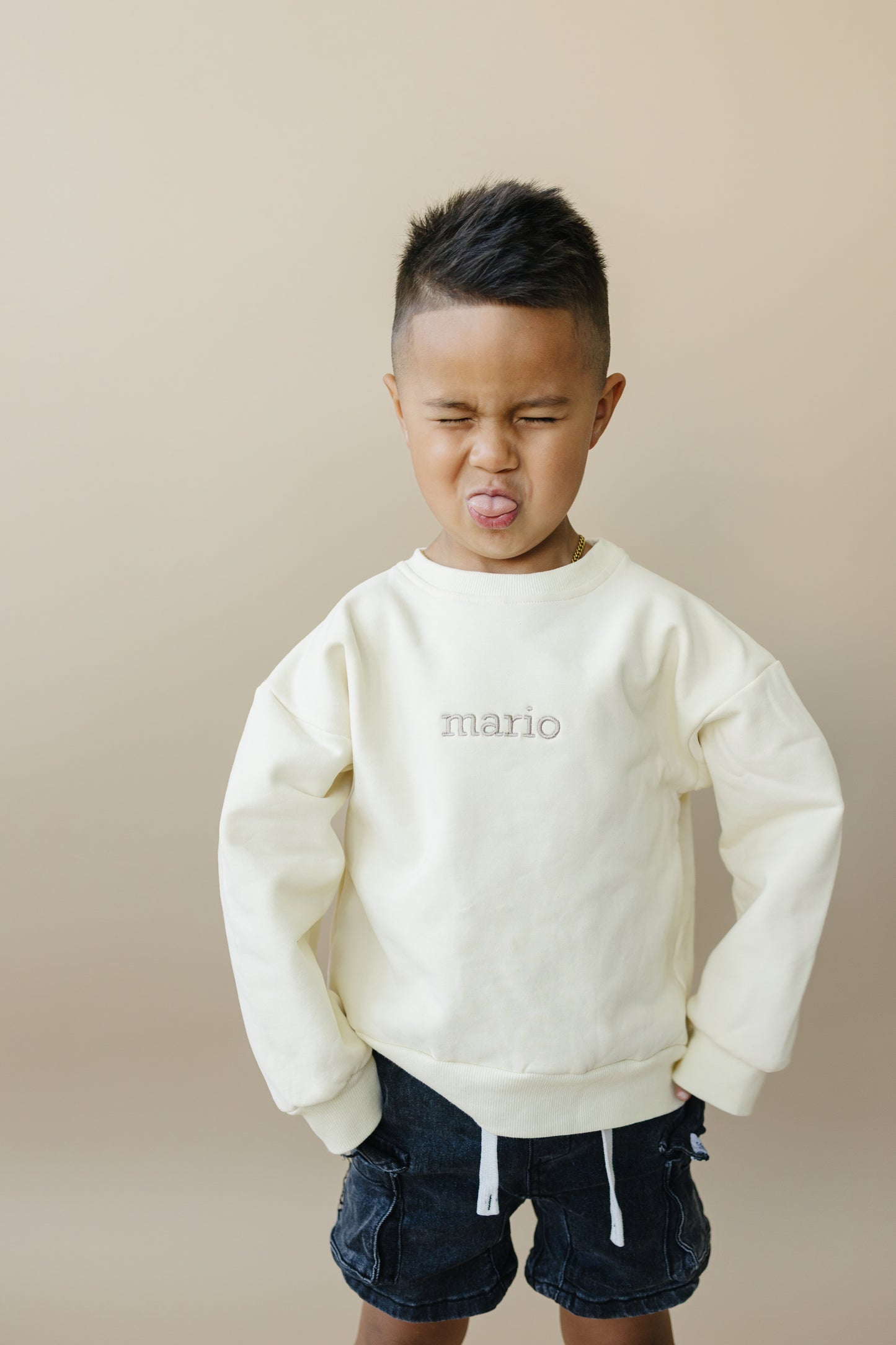 Custom Embroidered Sweatshirt Romper or Crewneck