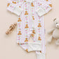 Bamboo Zip Romper | Honey Bear