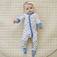 Red White & Bows Bamboo Zippy Romper