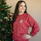 Adult Christmas Tree Patch Crewneck Sweatshirt