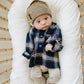 Plaid Hooded Button Up Shirt