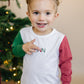 Blank Organic Cotton Colorblock Christmas Tee