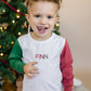 Blank Organic Cotton Colorblock Christmas Tee