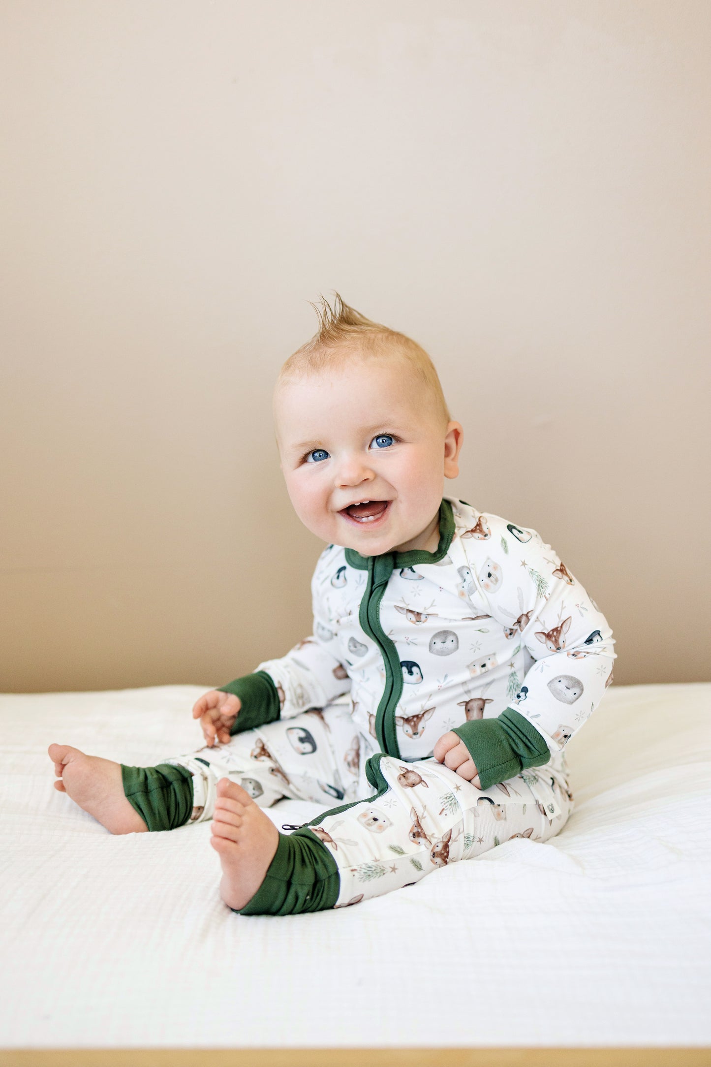 North Pole Pals Bamboo Zippy Romper