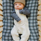 Grey Knit Overalls