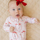 Bamboo Zip Romper | Pink Nutcracker