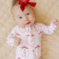 Bamboo Zip Romper | Pink Nutcracker