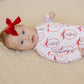 Bamboo Zip Romper | Pink Nutcracker