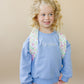 NEW Custom Embroidered Ruffle Floral Backpack