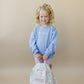 NEW Custom Embroidered Ruffle Floral Backpack
