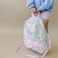 NEW Custom Embroidered Ruffle Floral Backpack