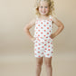 Red White & Blue Tulip Ribbed Bamboo 2pc Tank Set