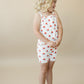 Red White & Blue Tulip Ribbed Bamboo 2pc Tank Set
