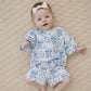 Shorts Set | Blue Bow
