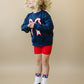 4th of July Tulip Bow Applique Crewneck Sweatshirt