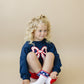 4th of July Tulip Bow Applique Crewneck Sweatshirt