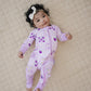 Bamboo Zip Romper | Raspberry