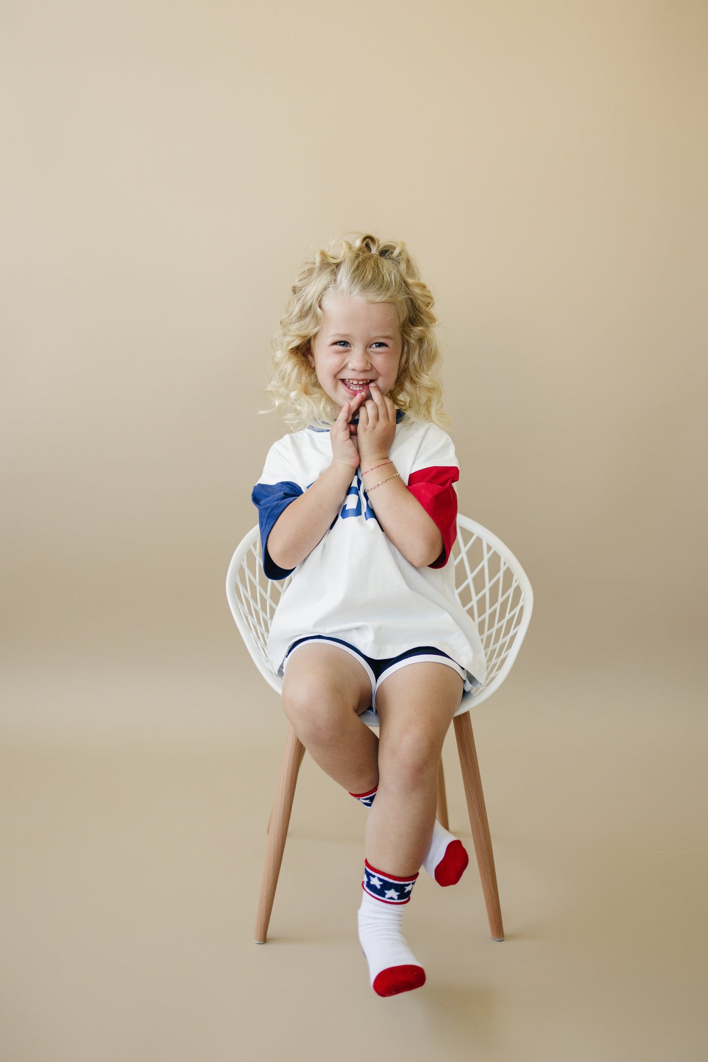 USA-Farbblock-T-Shirt