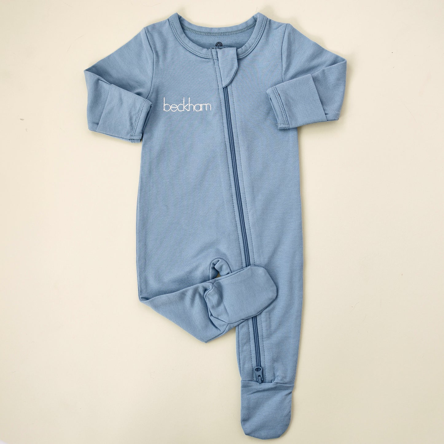 Custom Embroidered Bamboo Footy Pajamas - more colors