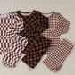 Bamboo Two Piece Set | Chocolate Gingham