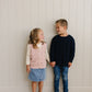 Pink Knit Button Down Vest