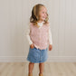 Pink Knit Button Down Vest