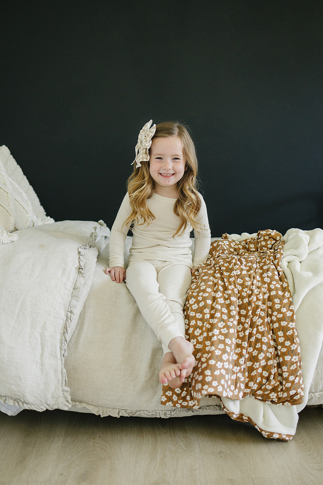 Cream Ribbed Bamboo Cozy Set - Little Joy Co.