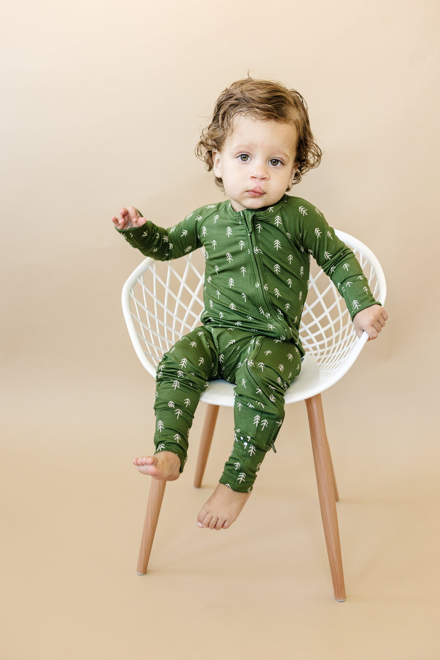 Evergreen Dreams Zippy Romper