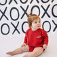 Custom Embroidered Valentine's Sweatshirt Romper