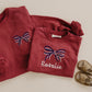 Custom Embroidered 4th of July Sweatshirt Romper or Crewneck - Red