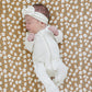 Cream Ribbed Bamboo Zipper - Little Joy Co.
