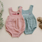 Custom Embroidered Organic Cotton Bubble Romper - more colors