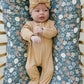 Latte Ribbed Bamboo Zipper - Little Joy Co.