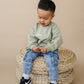 NEU: Individuell besticktes Sweatshirt mit Rundhalsausschnitt zum St. Patrick's Day - Salbeigrün