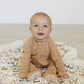Latte Ribbed Bamboo Zipper - Little Joy Co.