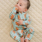 Bamboo Zip Romper | Gingerbread Gingham