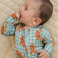 Bamboo Zip Romper | Gingerbread Gingham