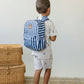 Navy Stripe Mini Backpack