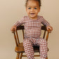 Bamboo Two Piece Set | Chocolate Gingham