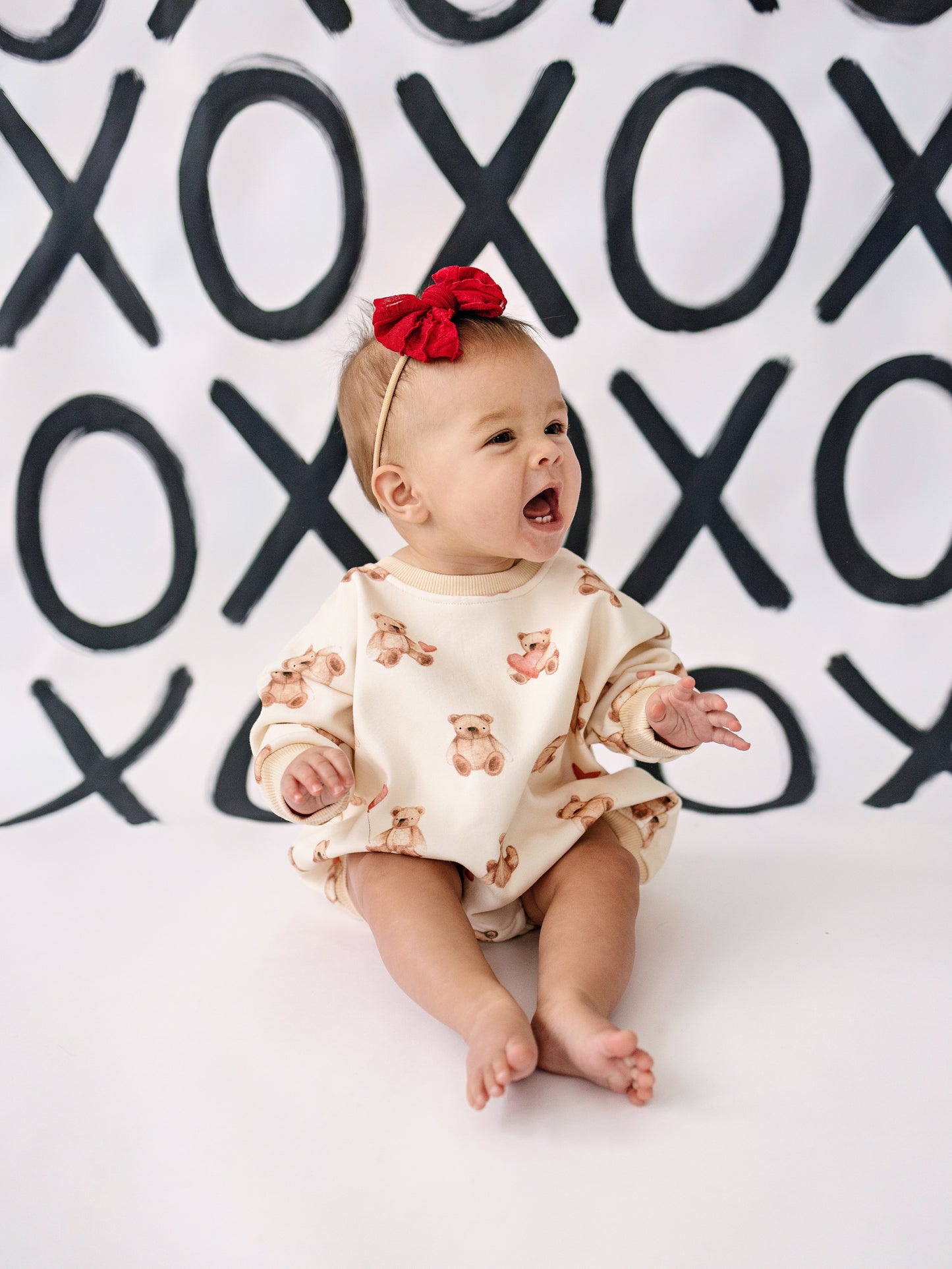 Teddy-Gram Sweatshirt Romper