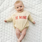 Be Mine Sweatshirt Romper - Cream