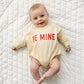 Be Mine Sweatshirt Romper - Cream