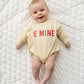 Be Mine Sweatshirt Romper - Cream