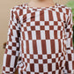Bamboo Two Piece Set | Chocolate Checkered