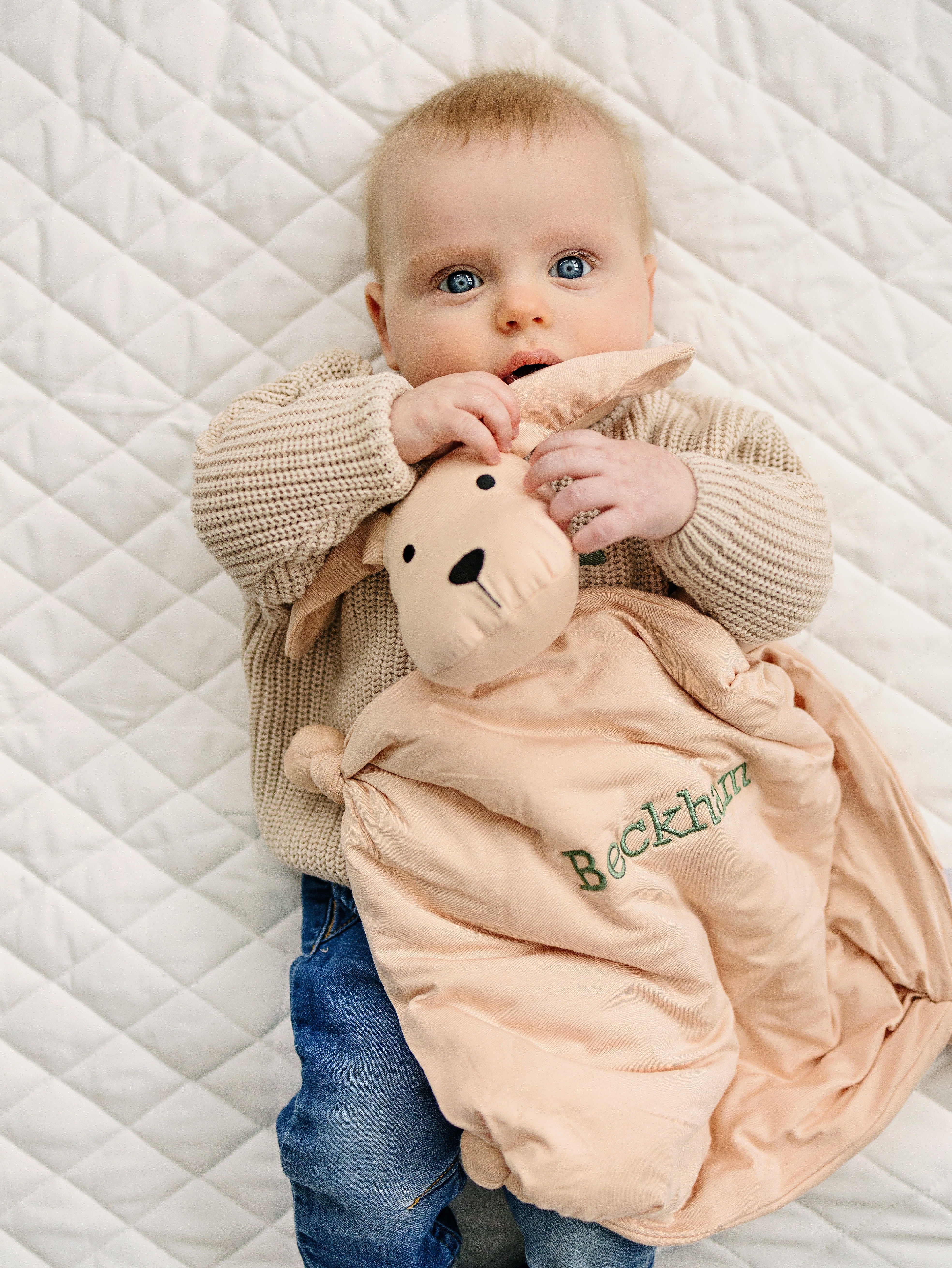 Custom Embroidered Cuddle Pup Bamboo Puppy Lovey | Little Joy Co.