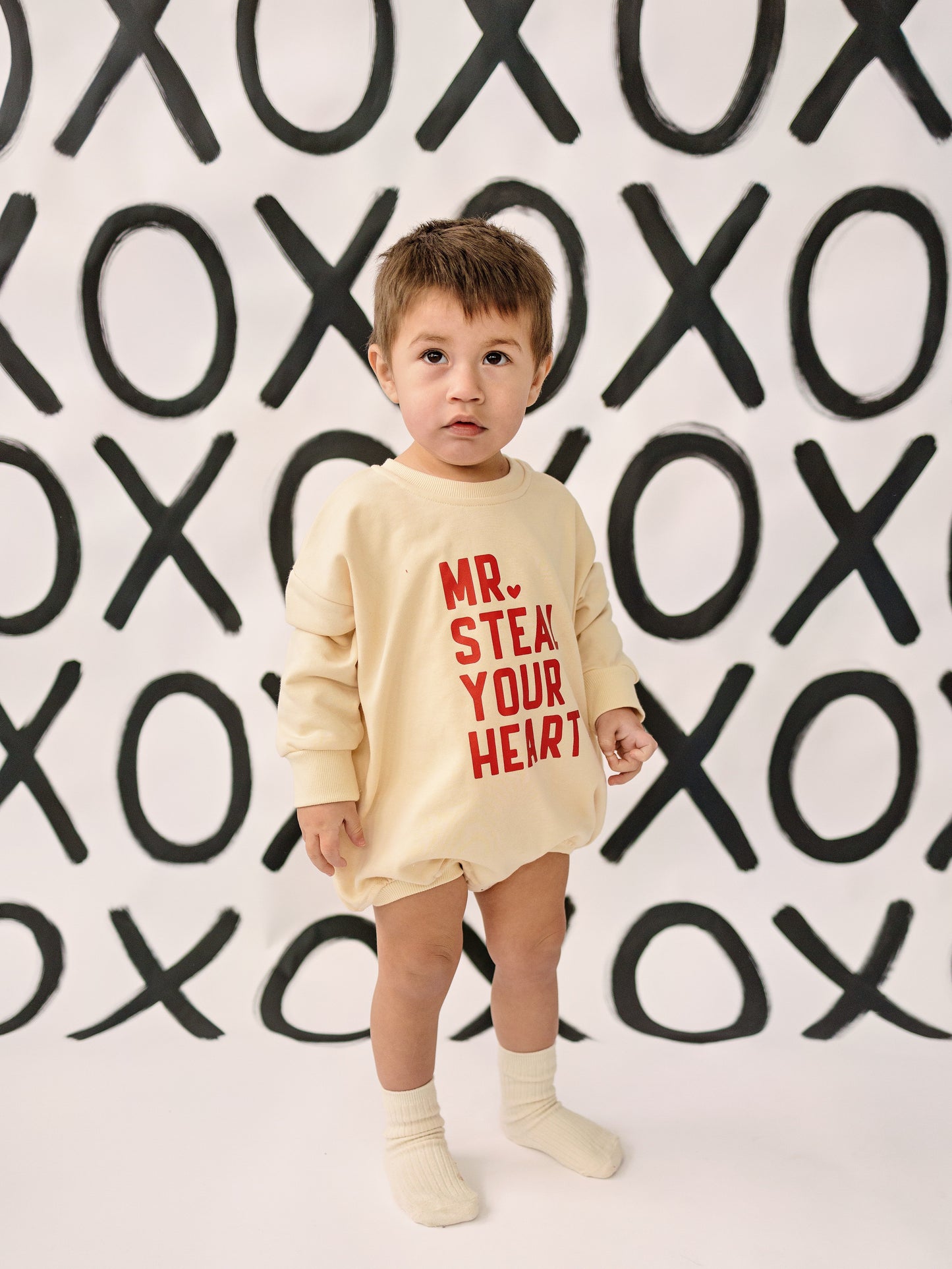 Mr. Steal Your Heart Sweatshirt Romper - more colors