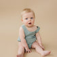 Custom Embroidered Organic Cotton Bubble Romper - more colors